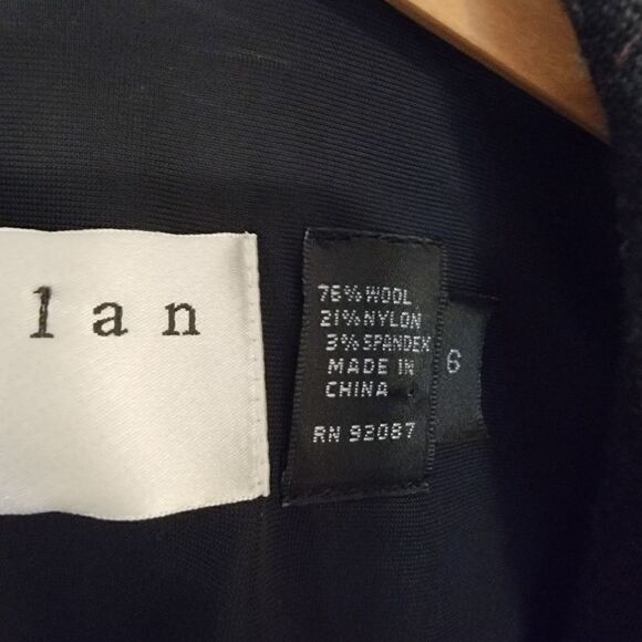 Charles Nolan New York Fitted Black wool Blazer size 6 - Picture 4 of 4